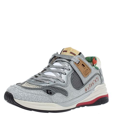 fake silver gucci sneakers|Gucci ultrapace sneakers.